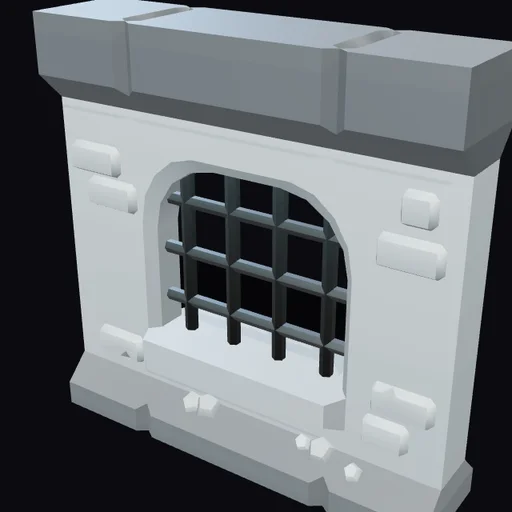 Dungeon Wall (gated window)
